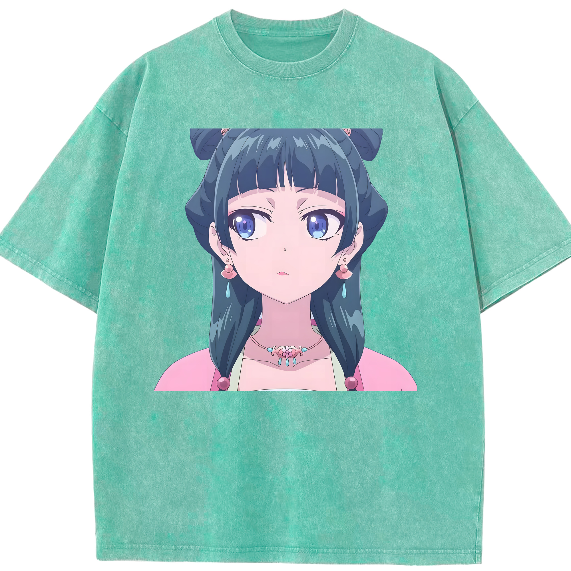 （画像用） 薬屋のひとりごと The Apothecary Diaries 綿100% ヴィンテージ風 半袖Tシャツ（フロントプリント）